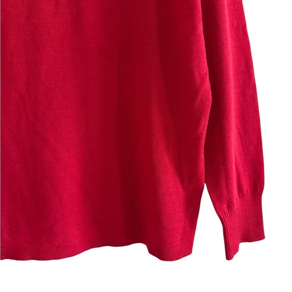 Eileen Fisher Merino Wool Red Tunic (flawed) - Picture 5 of 10